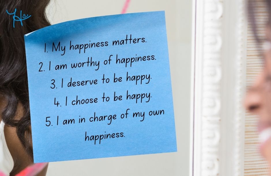 happiness starts with you - 5 positive affirmations to start becoming a happier you - a little dose of happy