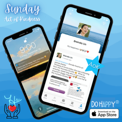 Act of Kindness - Do Happy App - a little dose of happy