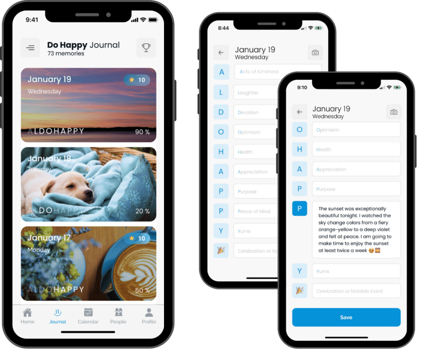 Do Happy Journal - Do Happy App - a little dose of happy