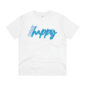 organic choose happy t-shirt in white - a little dose of happy