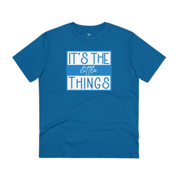 organic it's the little things t-shirt in royal blue - a little dose of happy organic it's the little things t-shirt in royal blue - a little dose of happy