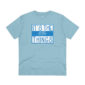 organic it's the little things t-shirt in sky blue - a little dose of happy